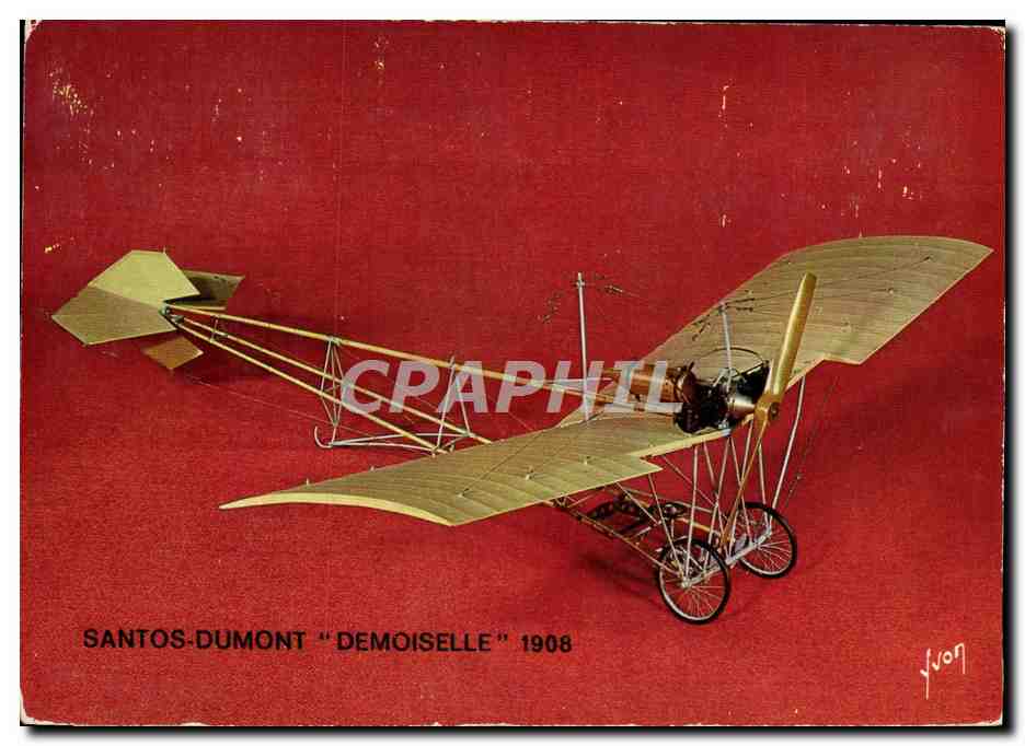 CPM Avion Aviation Santos Dumont 1908 France Bresil 