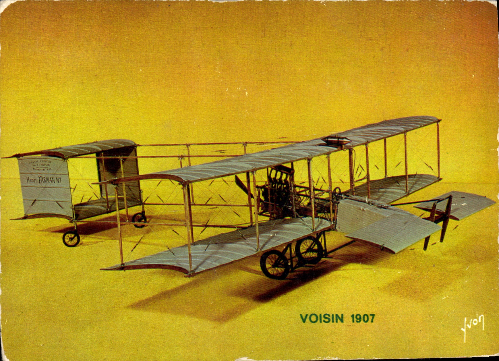 CPM Avion Aviation Voisin 1907 Henri Farman 