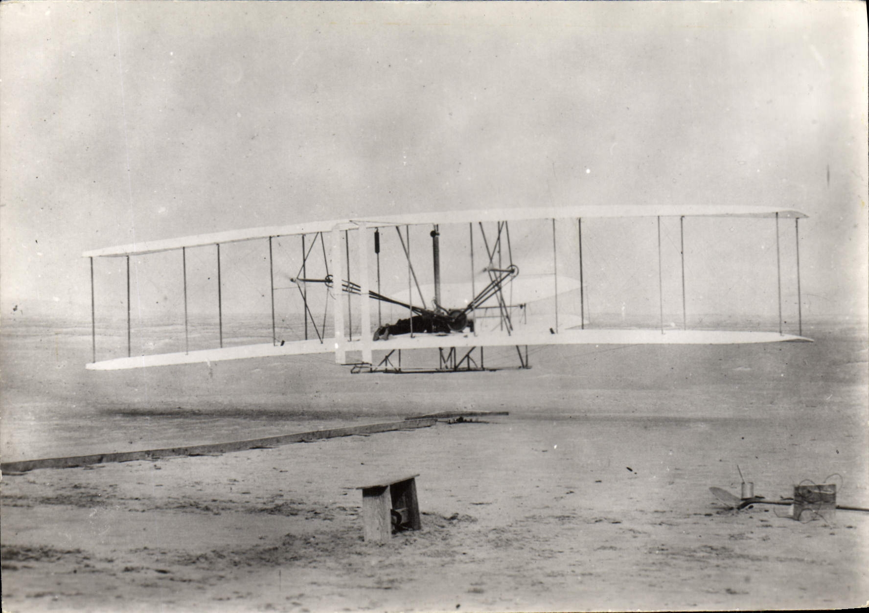 CPM Avion Aviation 17 decembre 1903 Les freres Wright sur le kitty Hawk en Caroline du Nord
