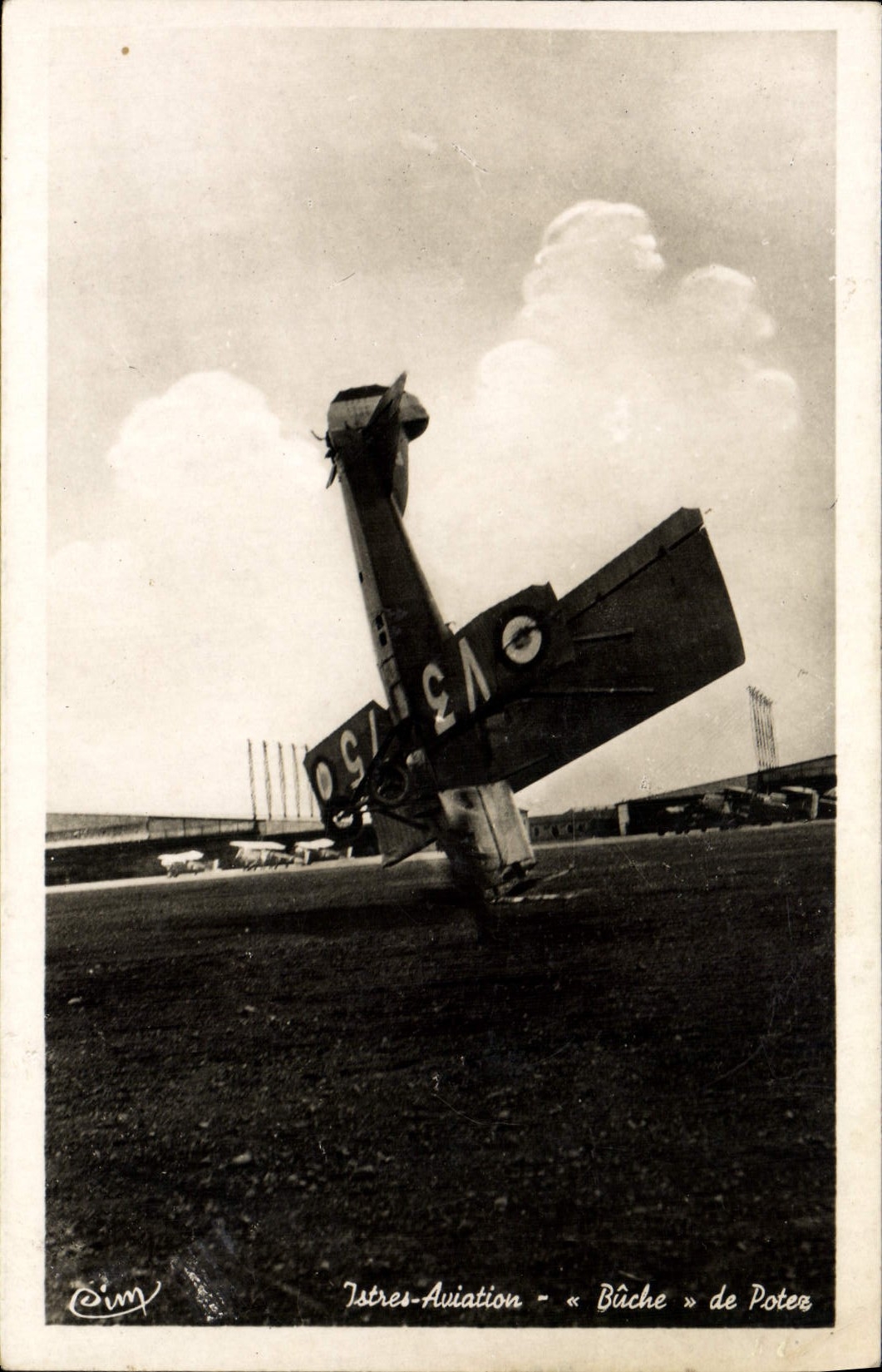 CPA Avion Aviation Istres Aviation Buche de Potez 