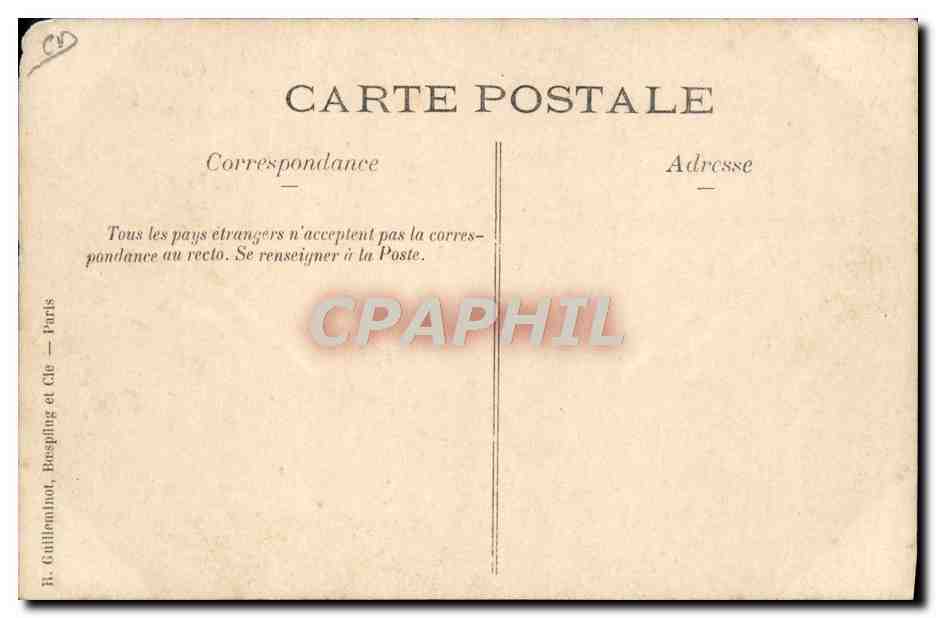 CARTE PHOTO Avion Aviation Ballon — Rückseite