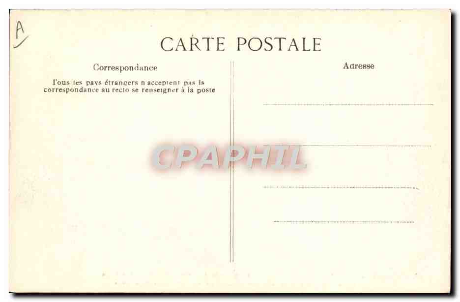 CPA Avion Aviation Paris en ballon Avenue Carnot et la place de l'Etoile  — Rückseite