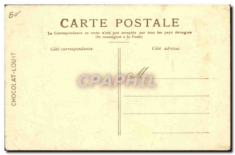CPA Avion Aviation Dirigeable Ville de Paris Surcouf Kapferer  — Rückseite