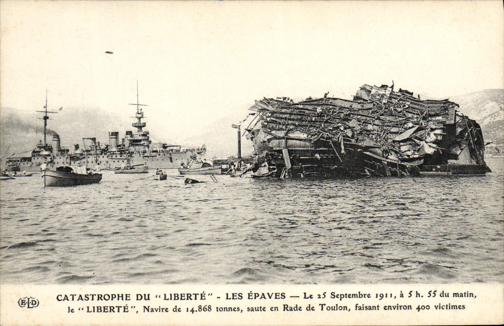 Catastrophe du "Liberté" — Les épaves — Éditeur E. Le Doleÿ, Paris