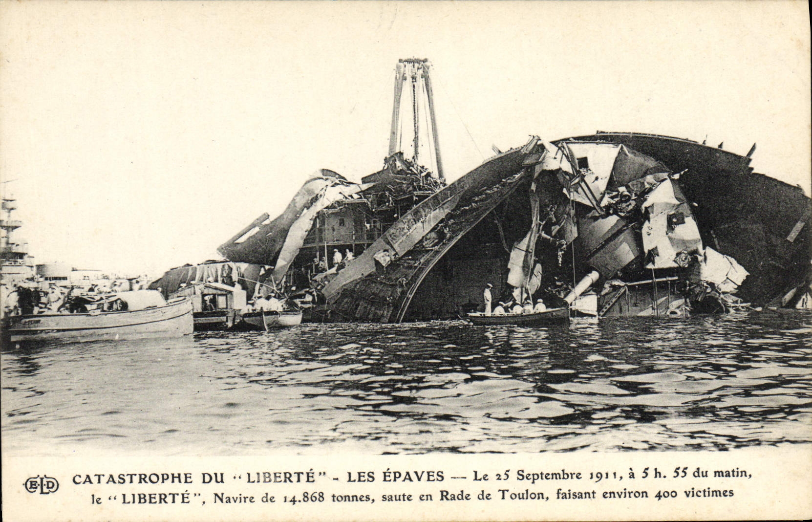 Catastrophe du "Liberté" — Les épaves — Éditeur E.P.D. — N° de série non visible