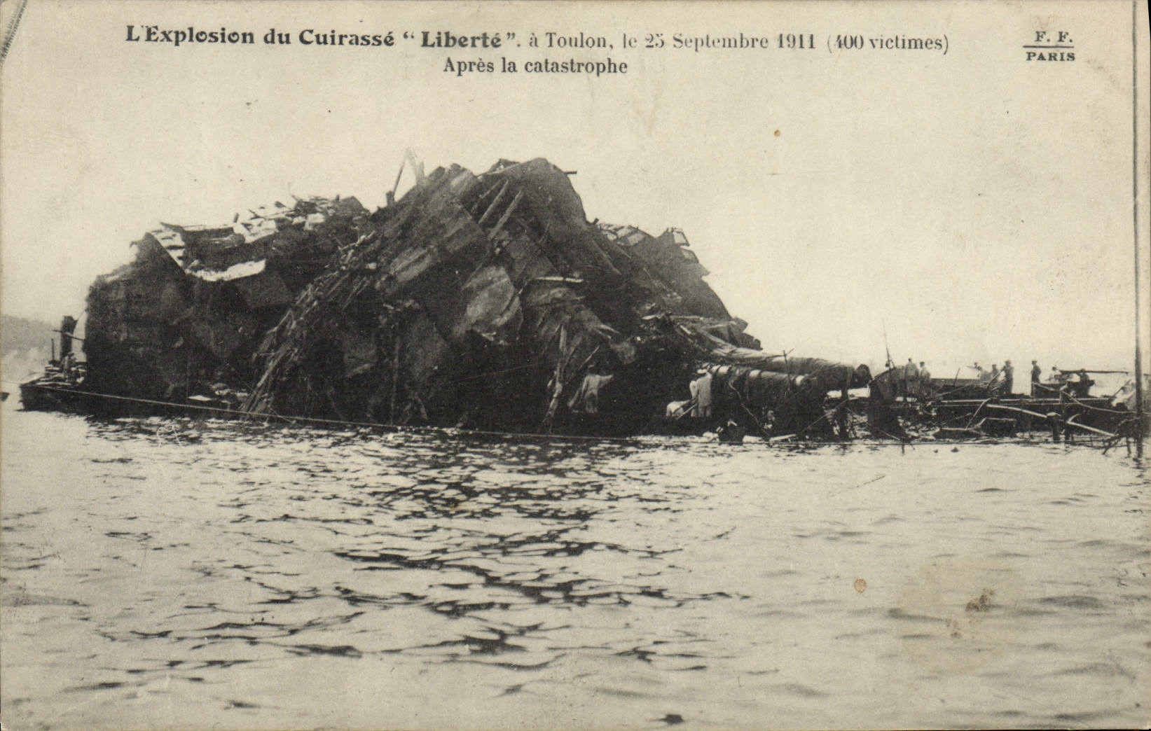 Explosion du cuirassé "Liberté" — Toulon, 25 septembre 1911 — F.F. Paris