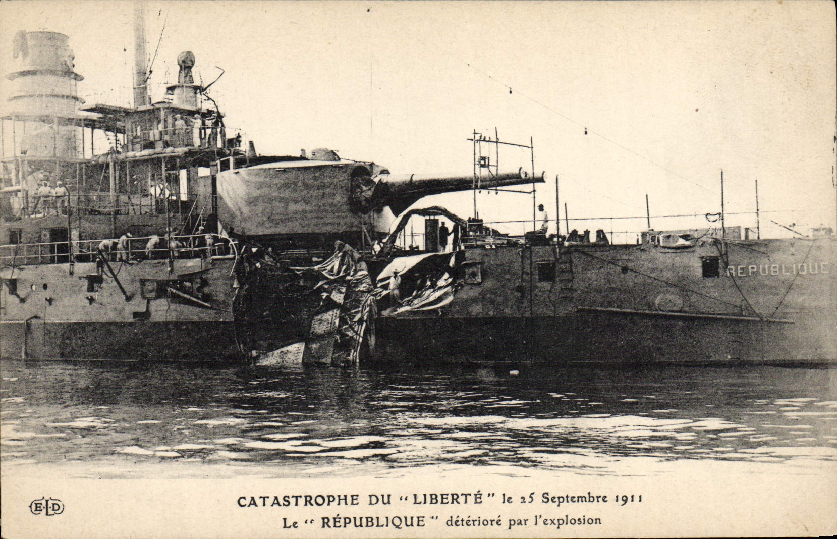 Catastrophe du "Liberté" — le 25 Septembre 1911 — E-D