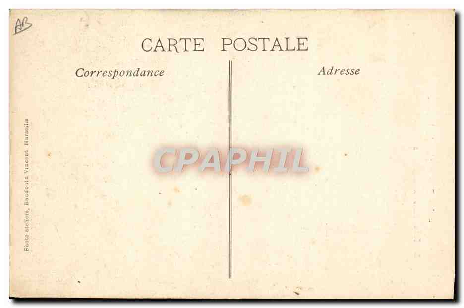 Le Téna dans le Bassin de Mississy — Catastrophe du Téna — Photo Ateliers Badoudin Vincent, Marseille — Verso