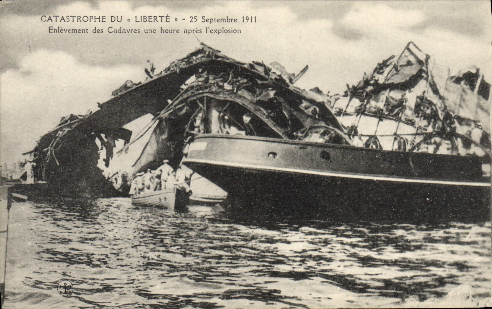 Catastrophe du « Liberté » — 25 septembre 1911 — éditeur CPAPHIL