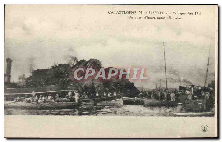 Catastrophe du « Liberté » — 25 Septembre 1911 — édition non identifiée