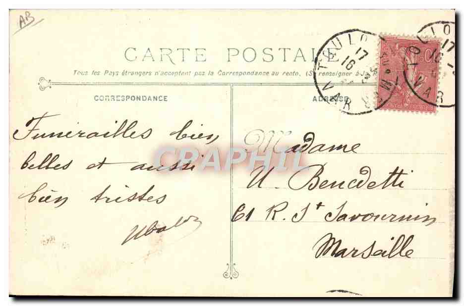 Le Cuirassé IÉNA explosant dans le Bassin de Missiessy Toulon — L'Ototype Marius Bar — n°220 — Verso