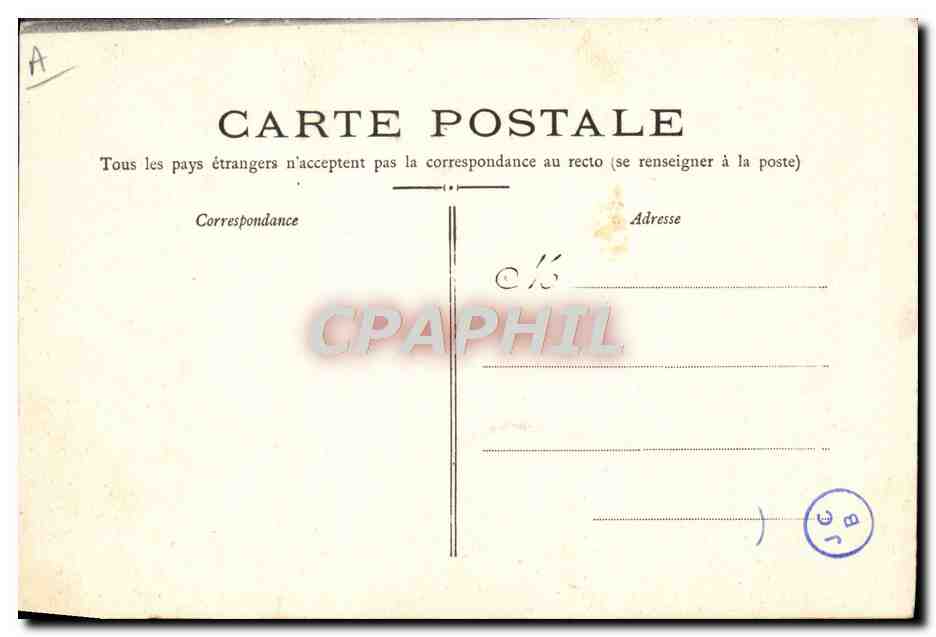 CPA Bateau Guerre Catastrophe du Iena pendant l'explosion du 12 mars 1907 — Rückseite