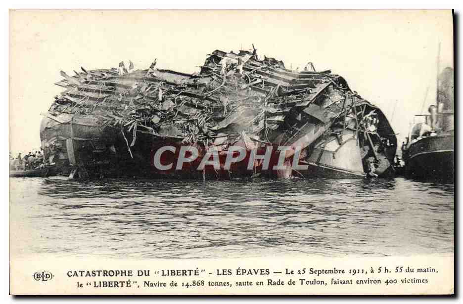 Catastrophe du "Liberté" — Les épaves — Éditeur E. Le Dûry, Paris