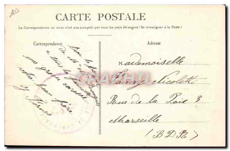 Marine Militaire Française — Sur le pont de la Couronne — L. Oliva — Reverso