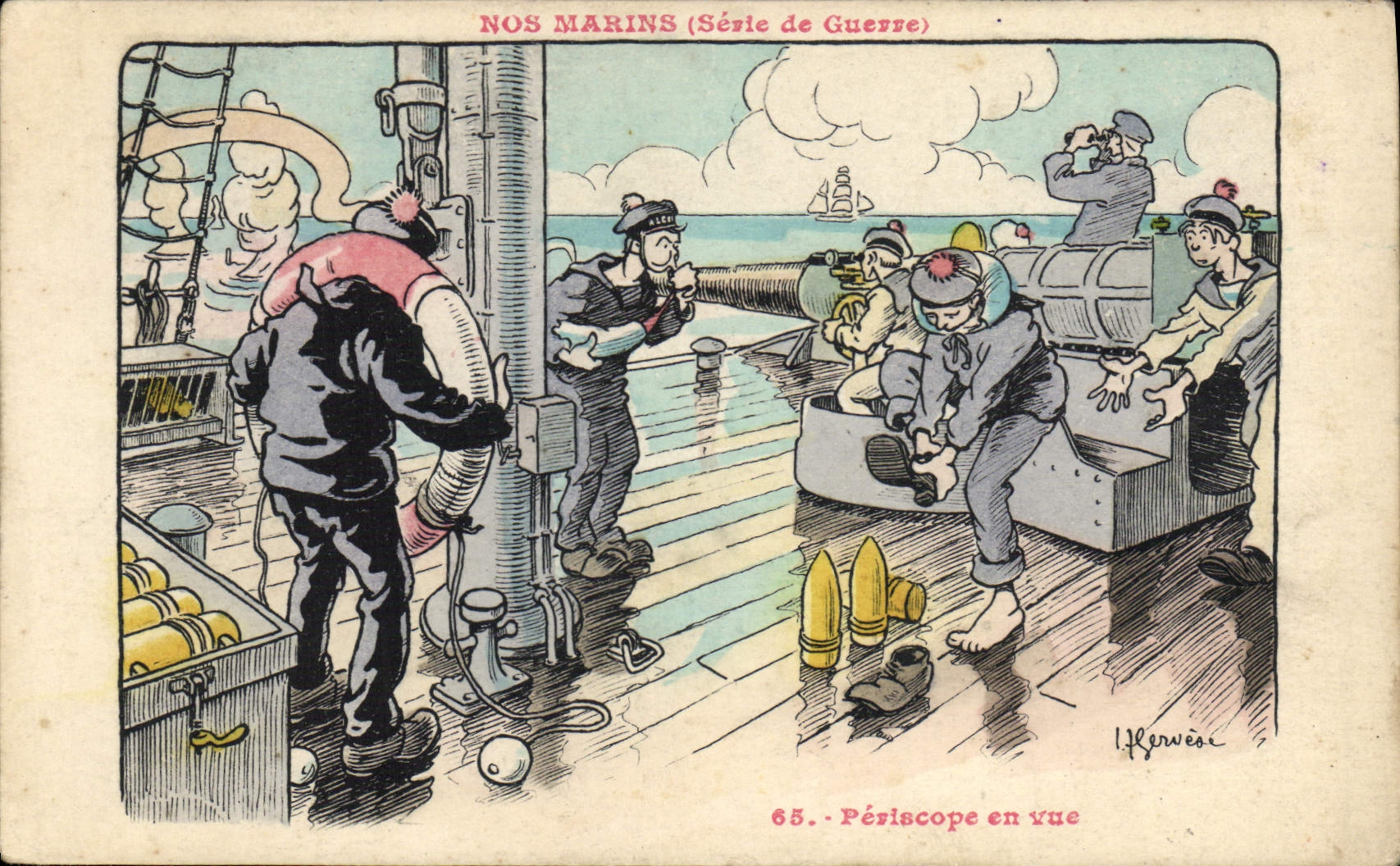 Nos Marins (Série de Guerre) — 65. Périscopes en vue — I. Kerwéa