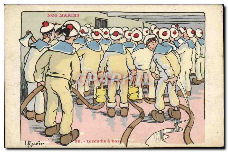 I Nostri Marittimi — Incendio a bordo — I. Renière, n° 58