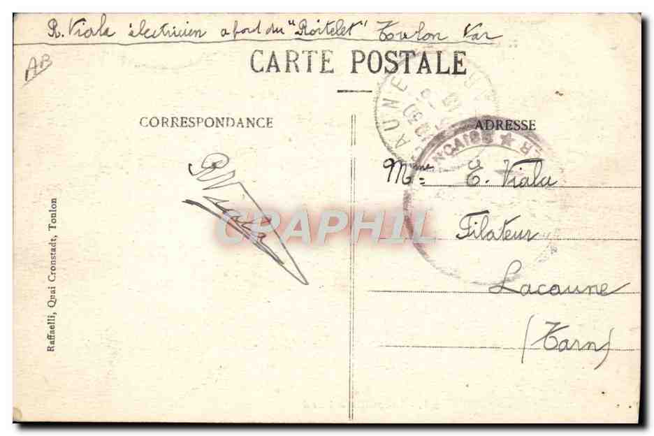 I Nostri Marittimi — Incendio a bordo — I. Renière, n° 58 — Verso