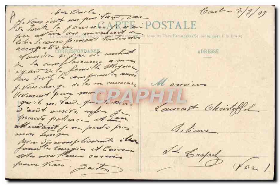 Nos Marins — Canot-Major — éditeur H. Gervis — Rückseite