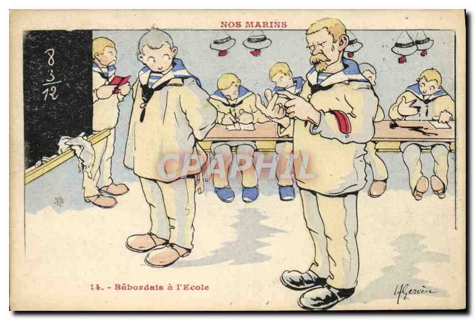 Bâbordais à l'École — Nos Marins — H. Reverie