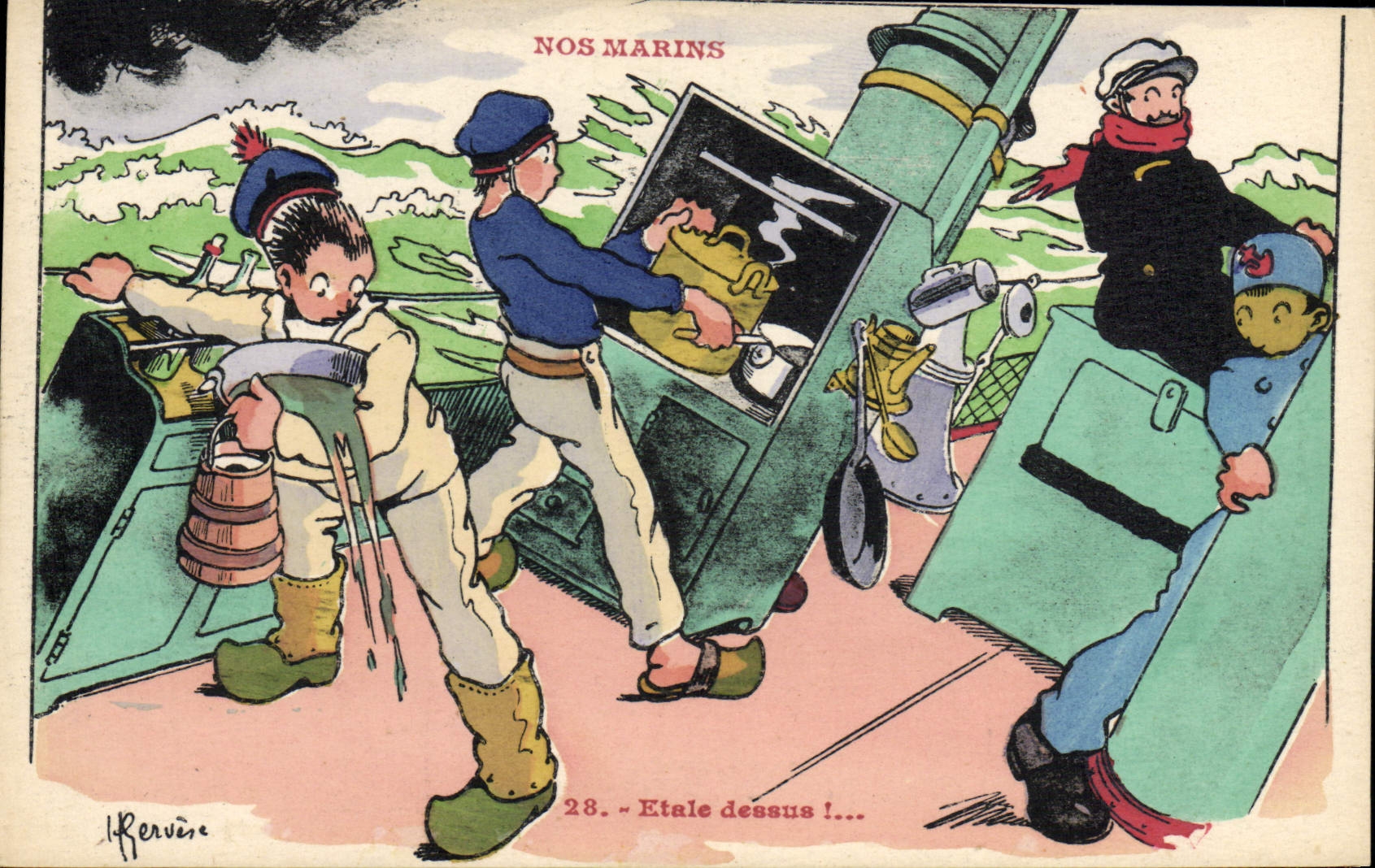 Nos Marins — Série de 28 cartes — Éditeur Renuve