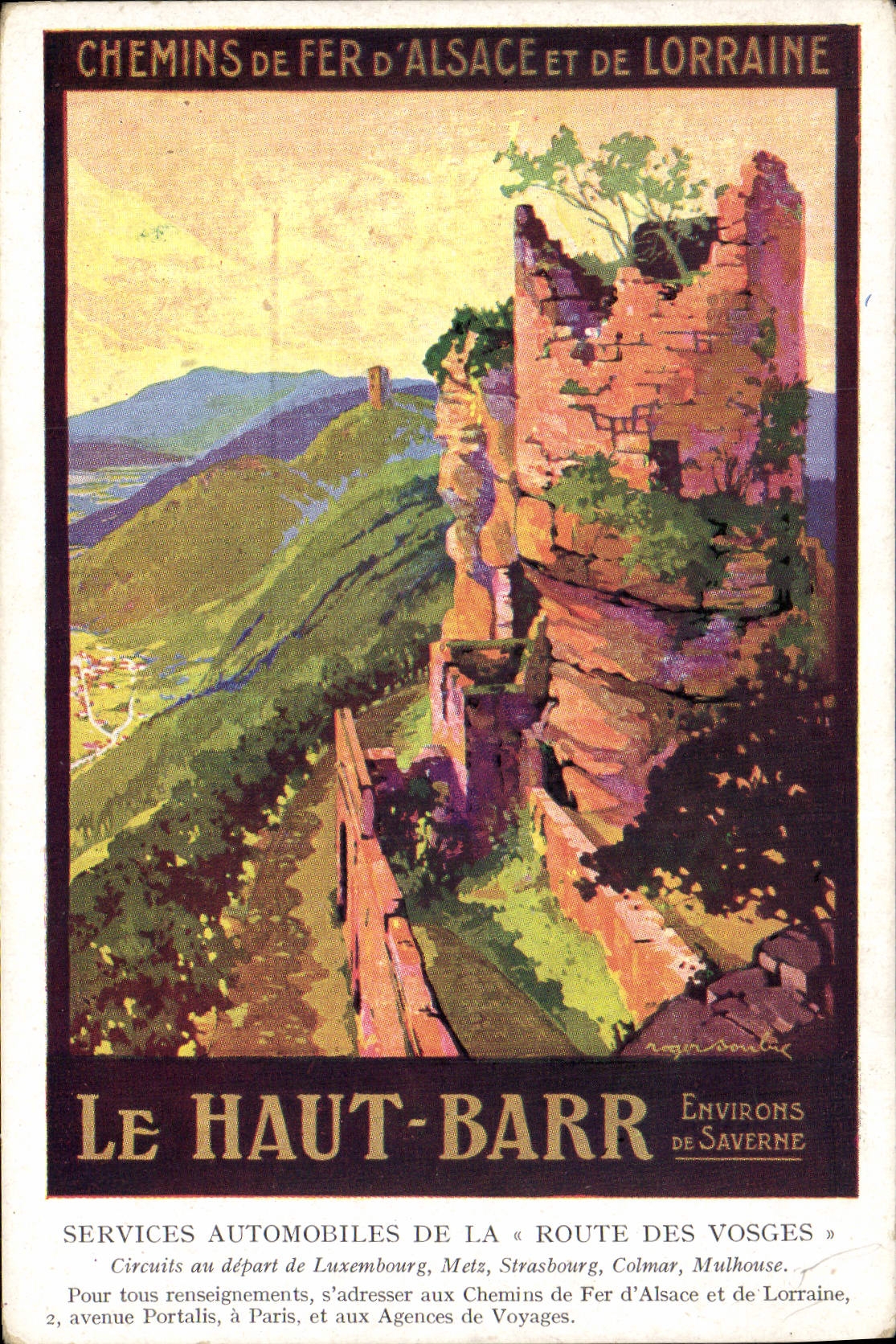 CPA Train Chemins de fer d'Alsace et de Lorraine Le Haut Barr Environs de Saverne 