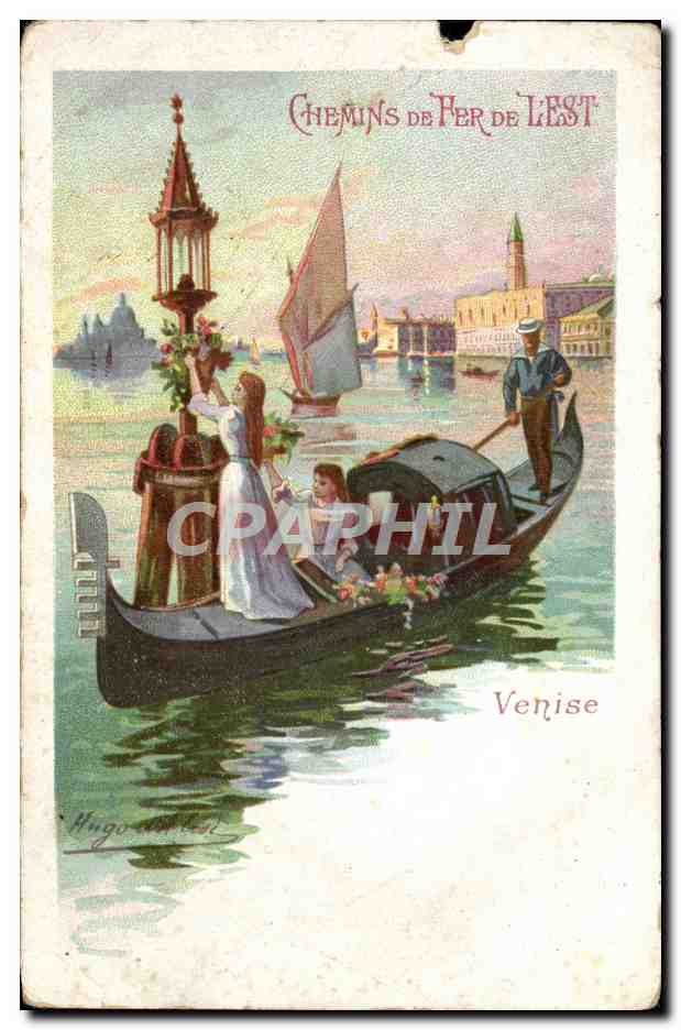 CPA Train Chemins de fer de l'Est Venise 