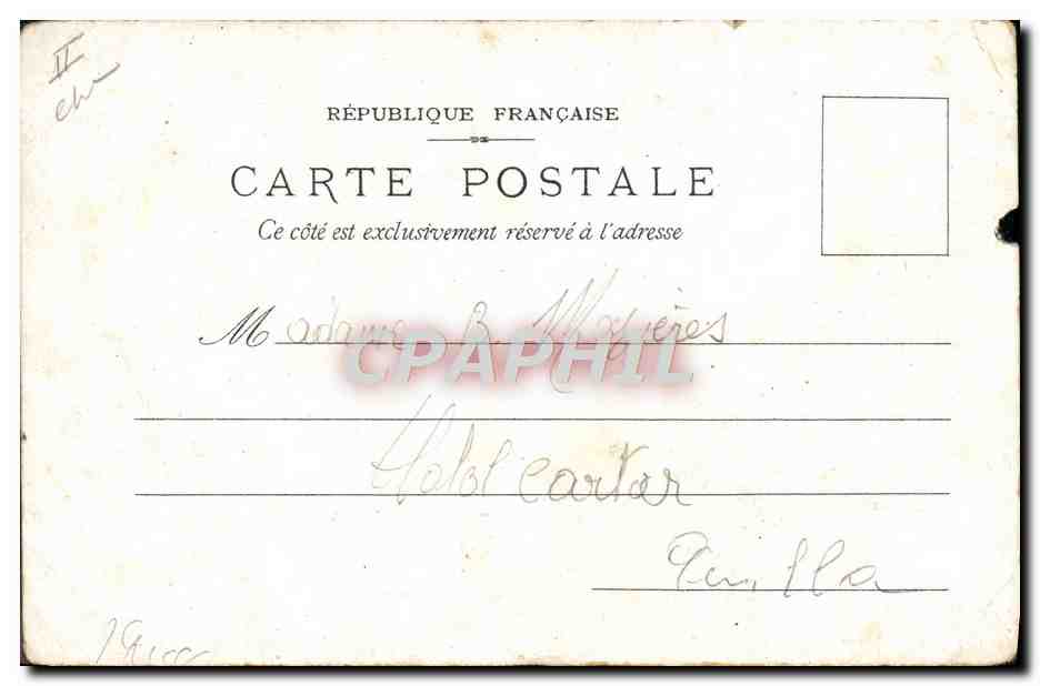 CPA Train Chemins de fer de l'Est Venise  — Rückseite