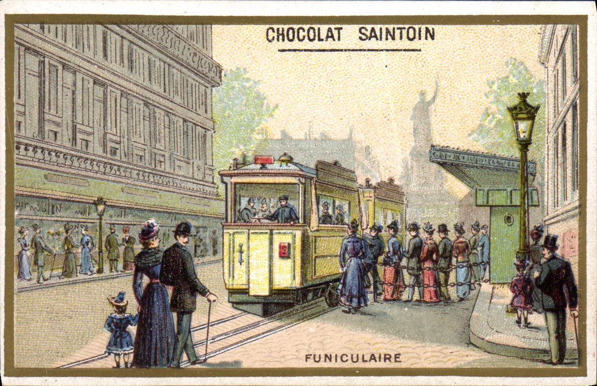Chocolat Saintoin — Funiculaire — Imp. H. Laas, E. Pécaud & Cie, Paris, n°38