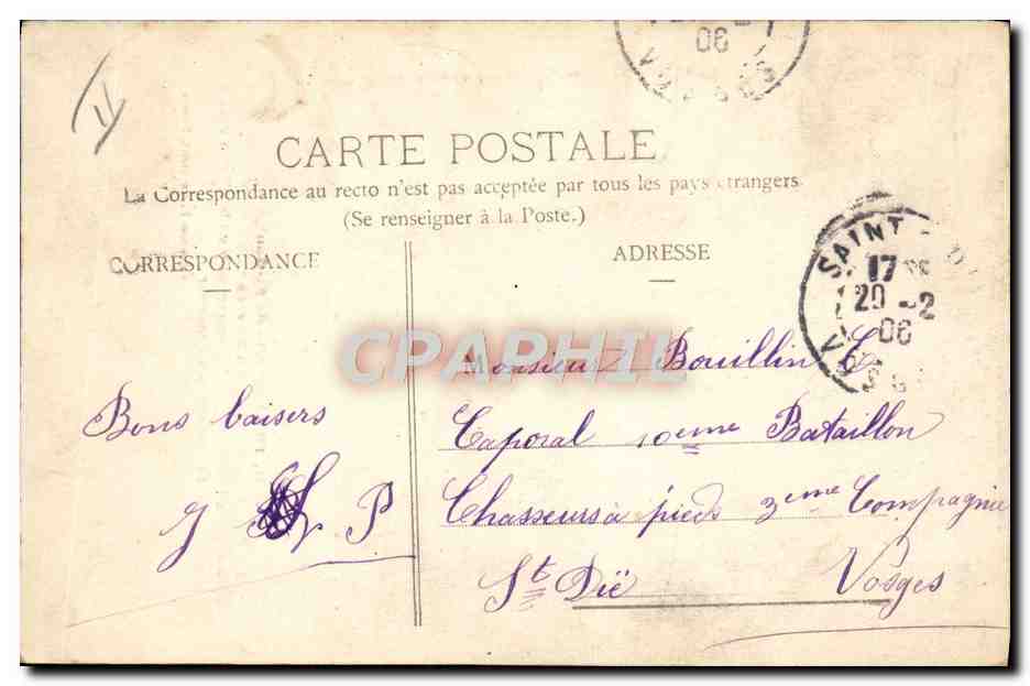 CPA Train Legende de St Saulge Tacot de St Saulge a Nevers — Rückseite