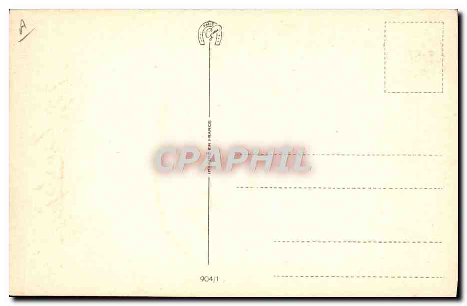 CPA Train Enfant Lapin Poupee — Rückseite