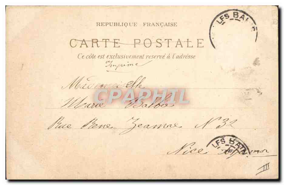 CPA Tramway Aix les Bains Rue de Geneve Rue du Casino — Rückseite