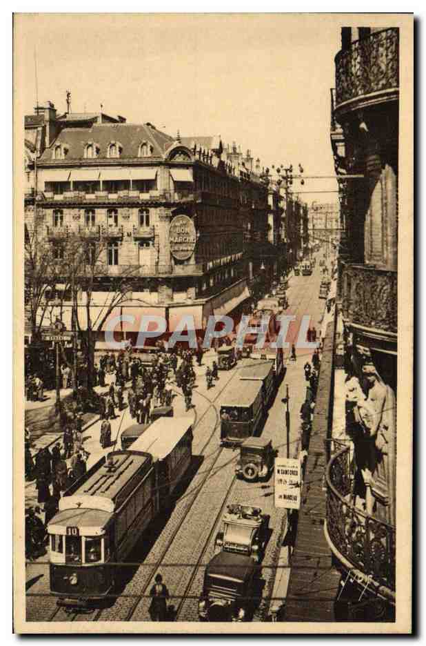 CPA Tramway Toulouse Rue Alsace Lorraine