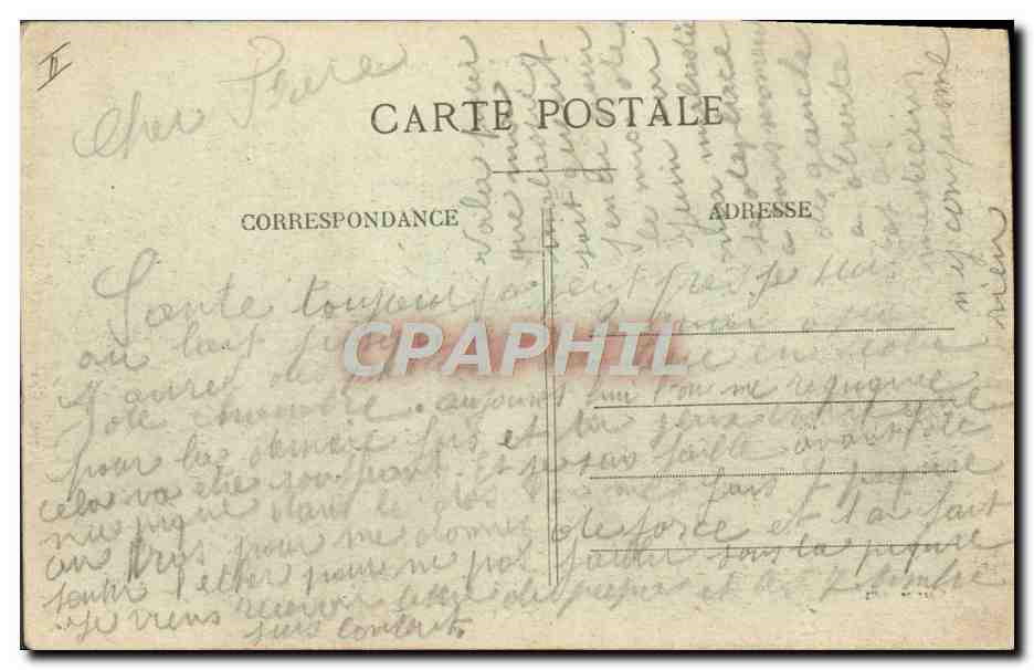 CPA Tramway Lyon Gare des Brotteaux Pernod  — Verso