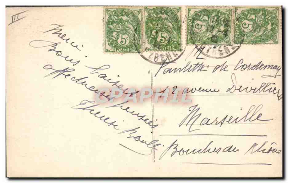 CPA Tramway Bordeaux Porte des Salinieres  — Verso