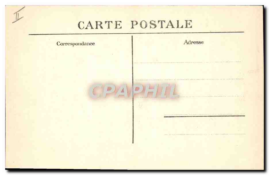 CPA Tramway Paris Vue generale de la gare Montparnasse  — Verso