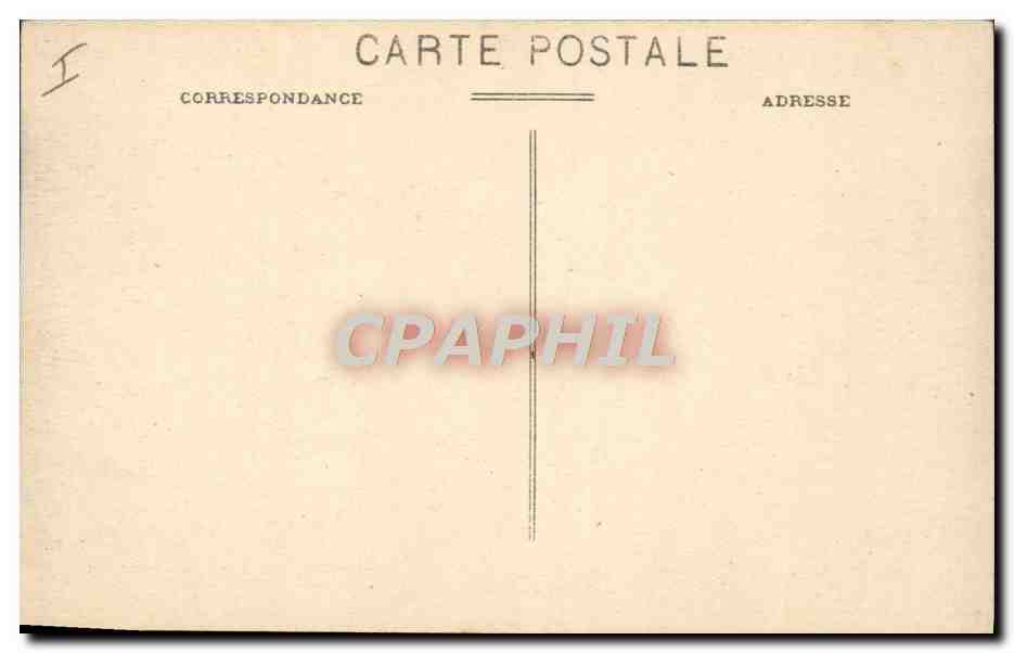 CPA Tramway Bordeaux la place de la Comedie au centre et a droite rue Ste Catherine a gauche le grand theatre Coiffeur — Rückseite