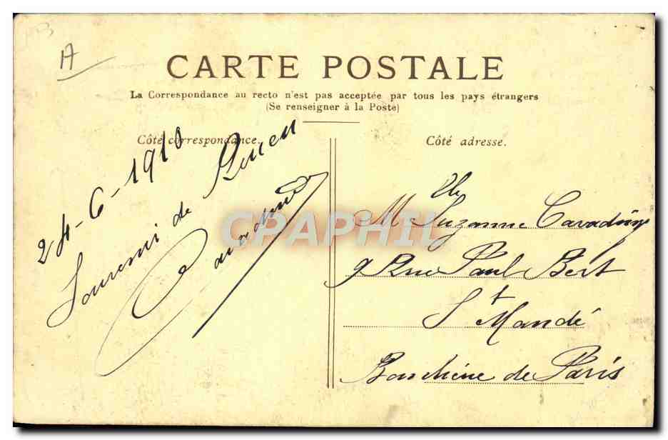 CPA Avion Aviation Monoplan Bleriot De lesseps Morane Olieslapers  — Back