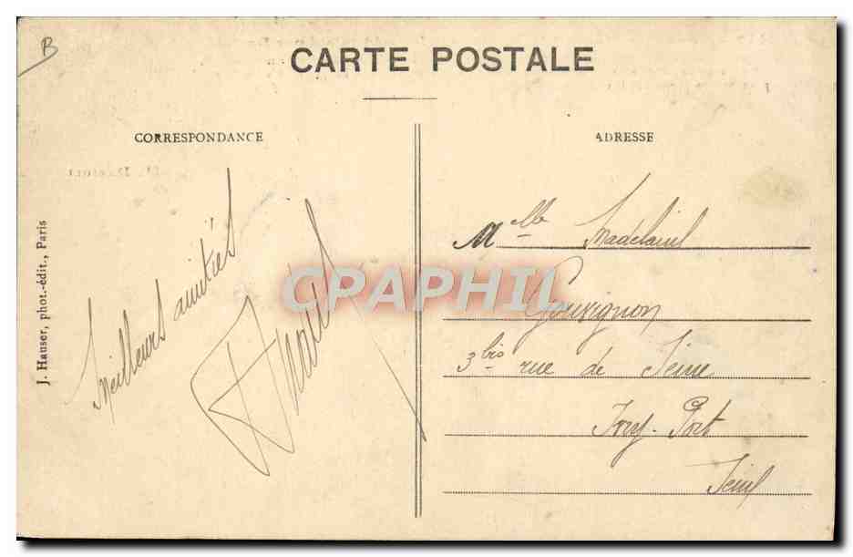 CPA Avion Aviation Monoplan Type Traversee de la Manche Darioli — Verso