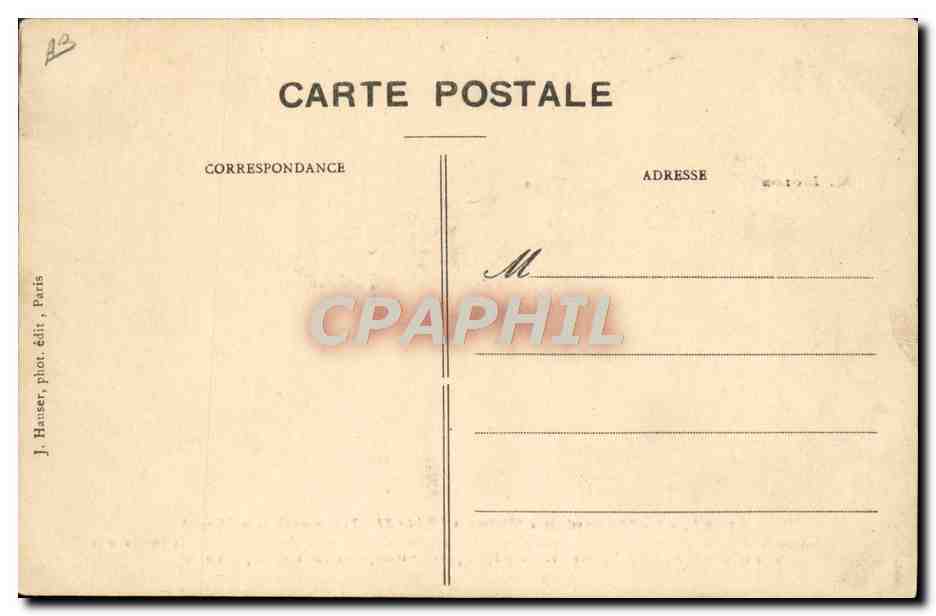 CPA Avion Aviation Monoplan Molon Bleriot XI Traversee de la Manche  — Rückseite