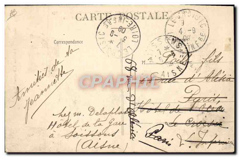 CPA Avion Aviation Grande semaine de Champagne Curtiss battant le record du tour de piste  — Rückseite