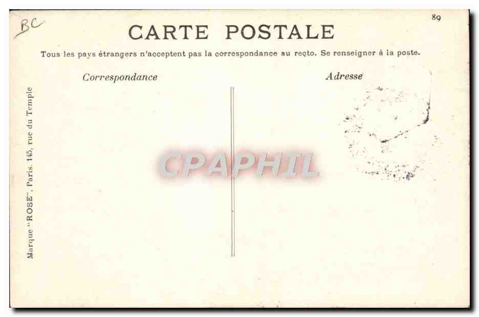 CPA Avion Aviation Paulhan sur biplan Voisin  — Rückseite