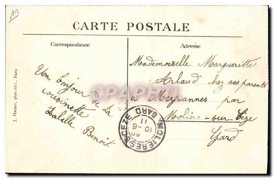CPA Avion Aviation le monoplan Bleriot pilote par Jane Herveu  — Back