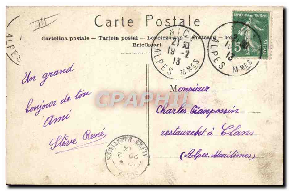 CPA Avion Aviation Paulhan — Verso