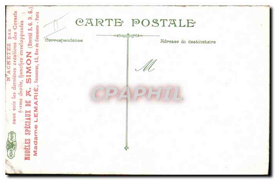 CPA Avion Aviation Le depart de l'aeroplane Latham a Sangatte — Rückseite