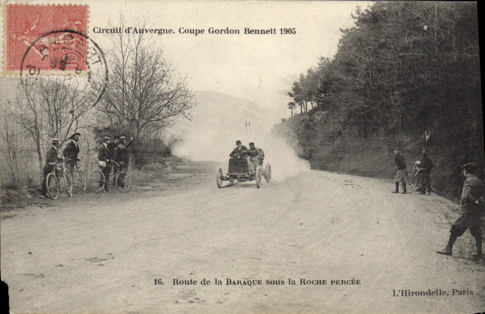 CPA Automobile Coupe Gordon Bennett 1905 Route de la baraque sous la roche percee