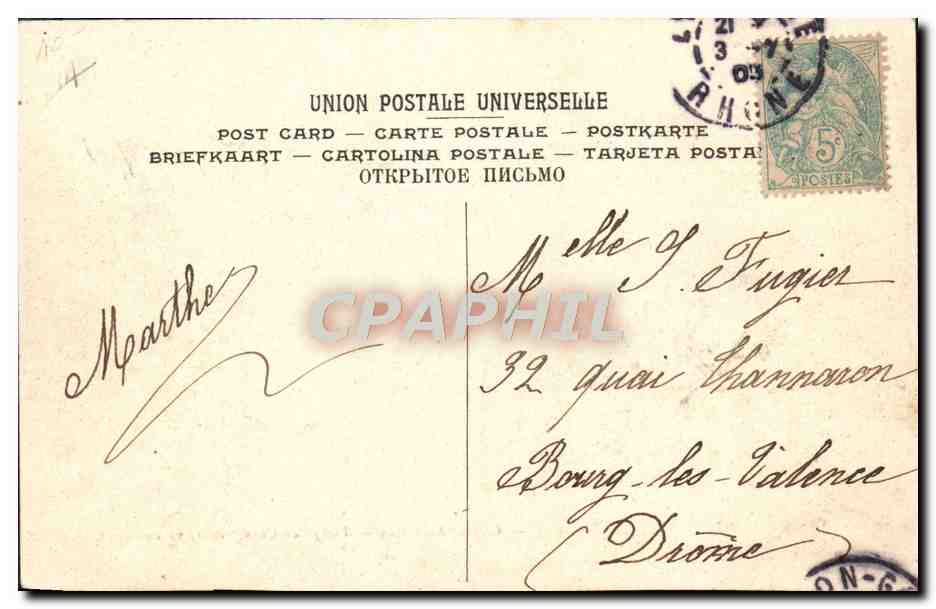 CPA Automobile Coupe Gordon Bennett 1905 Circuit Michelin Virage de Champrader Vu au dessus  — Rückseite