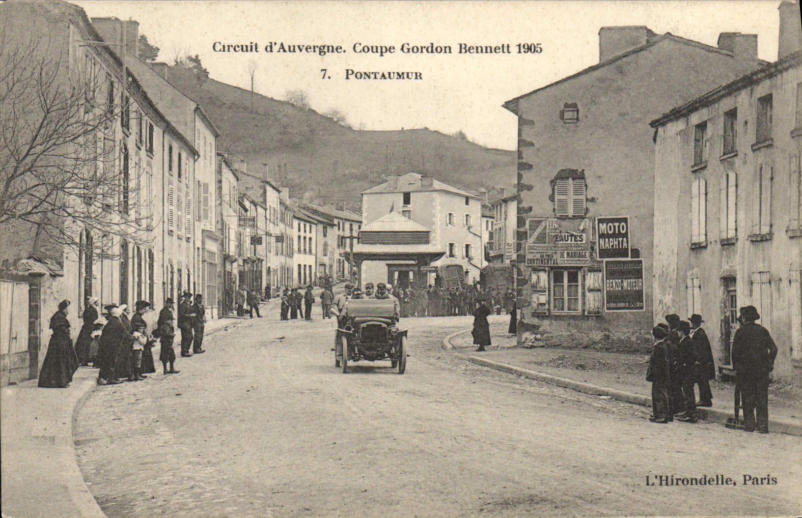 CPA Automobile Coupe Gordon Bennett 1905 Pontaumur 