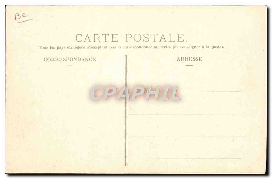 CPA Automobile Coupe Gordon Bennett 1905 Pontaumur  — Verso