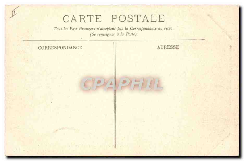 CPA Automobile Coupe Gordon Bennett 1905 Circuit Michelin Route en corniche et virages avant la Goutelle — Rückseite
