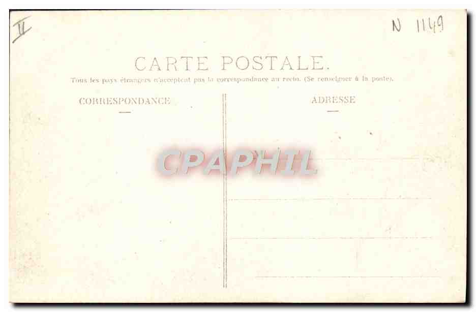 CPA Automobile Coupe Gordon Bennett 1905 Circuit Michelin Grand tournant vu de la roche percee — Rückseite